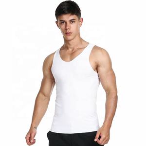 Camiseta sin Costuras para Hombre, Moda, Deporte, Gimnasio, Fitness, Holgada, Modal, Cuello en V - Product Image 1