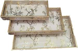 Ensemble de plateaux de service en résine époxy avec méthode imprimée de luxe de meilleure qualité - Product Image 2