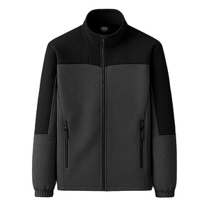 Manteau coupe-vent brodé par coutume externe chaude unisexe de Softshell de veste de laine polaire bas Fournisseur de quantité minimale de commande - Product Image 2