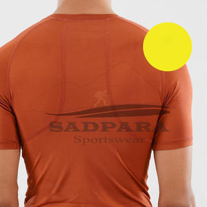 Venta al por mayor de secado rápido ajuste estándar transpirable ajustado cuello redondo hombres camisetas de manga corta de alta elasticidad ropa deportiva ligera - Product Image 2