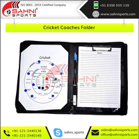 Carpeta de entrenadores de cuero sintético de la mejor calidad, accesorios de Cricket al por mayor, novedad de 2022