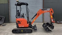 Mini-excavatrice U17 2025 pour moteur 1 tonne, capacité de la benne de 0,21 m, puissance de 20 kW, garantie de 4 ans, fabrication JCB