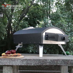 Expédition rapide Grand <span class=keywords><strong>four</strong></span> à pizza extérieur Gaz 16 pouces <span class=keywords><strong>Four</strong></span> à pizza de cuisson à rotation manuelle intégrée avec pierre à pizza - Product Image 4