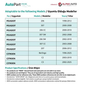 Hood <b>Clips</b> for Peugeot, Citroen - 100 Pieces - Product Image 3
