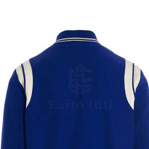 Chaquetas Letterman de Invierno para Hombre, Informales, Cómodas, con Cuello Alto, Logotipo Frontal, 100% Algodón, Transpirables, de Alta Calidad, Nuevo Diseño - Product Image 6