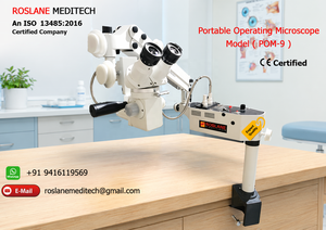 Microscope chirurgical ophtalmique ROSLANE MEDITECH ROM-6, type à pince, en acier, plastique et métal, à prix abordable, Inde - Product Image 6