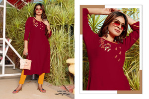 High on Demand Ethnic Wear Embroidery <b>Kurti</b> Collection for Women Party Wedding Wear Kurta Available at Bulk Quantity From India - Product Image 5
