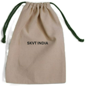 Custom Eco-Friendly 100% Organic Cotton Medium White Calico Cloth Canvas Reusable Fashion Drawstring <b>Promotional</b> Gift <b>Bag</b> Logo - Product Image 3