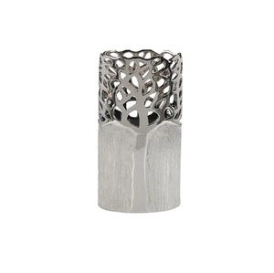 Decorative Punched Aluminum Sheet Metal <b>Vase</b> Copper Plated Aluminum Flower <b>Vase</b> Copper Plating Metal Flower <b>Vases</b> Shiny - Product Image 6