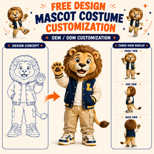 Costume <span class=keywords><strong>de</strong></span> Mascotte Personnalisé Direct Usine, Costume <span class=keywords><strong>de</strong></span> Personnage <span class=keywords><strong>Tigre</strong></span> en Peluche Marchable, OEM ODM, pour Équipes Sportives et Événements, EN71 ASTM - Product Image 1