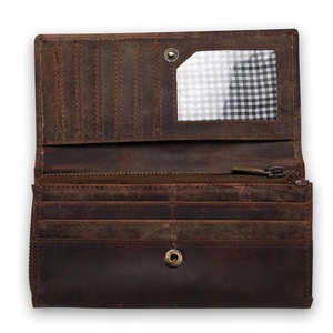 100% véritable doux et magnifiquement conçu à partir de portefeuilles à fermeture éclair/embrayage dames en cuir de qualité supérieure noir, marron, beige - Product Image 3