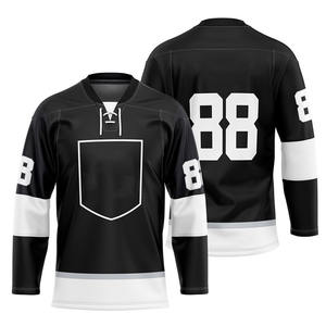 Wholesale Custom Design Breathable Performance Ice Hockey Jerseys for Adults Moisture Wicking <b>Fabric</b> Hockey Wear - Product Image 6