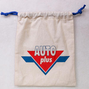 Vente en gros de petits sacs fourre-tout en toile 100% mousseline de coton avec cordon de serrage pour bijoux logo personnalisé imprimé pour cadeaux et promotions d'achat - Product Image 6