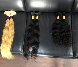 Trame authentique de machine de collection de temple Extensions de cheveux humains vierges indiens Paquets de cheveux vierges indiens naturels en gros - Product Image 2