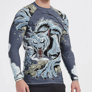 การออกแบบระเหิดที่กําหนดเองยามผื่นทั้งขายราคาถูกคุณภาพสูง BJJ และ MMA แผ่นยามผื่น Jiu Jitsu แผ่นยาม - Product Image 3