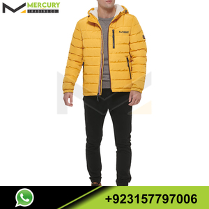 OEM-chaquetas de alta calidad para hombre, puff con cremallera completa, talla grande - Product Image 2