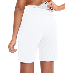 Pantalones cortos de mujer de alta calidad, nuevo diseño, bolsillos laterales, algodón transpirable, patrón básico de comodidad, pantalones cortos personalizables para mujer - Product Image 2