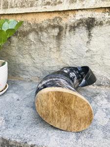 Chope à boire en corne Viking, grande taille, polie, style animalier, artisanale, artisanat naturel, écologique, européenne - Product Image 5