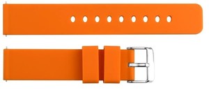 JD417 Black Sport Orange Water-Resistant Silicone Professional Breathable Soft Light Smart <b>Watch</b> Strap 12-24mm Stainless Steel - Product Image 6