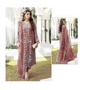 Costume pakistanais tendance avec séquences Travail brodé et travail manuel Travail Khatli - Product Image 1