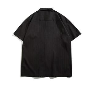 Camisas cubanas de algodón suave para hombre, ropa informal, camisas cubanas de algodón, precio al por mayor, camisas de cuello cubano de algodón de manga corta para hombre - Product Image 2