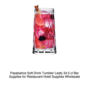 Vaso para Refrescos Pasabahce Leafy 34.5 cl, Artículos de Bar para Restaurantes, Suministros para Hoteles, Venta al por Mayor - Product Image 2