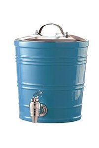 เครื่องจ่ายน้ำผลไม้เคลือบสีขาวพร้อมขาตั้ง,เครื่องจ่ายน้ำผลไม้กัลวาไนซ์คุณภาพสูงหรูหราสำหรับบาร์ในบ้านงานปาร์ตี้ - Product Image 3