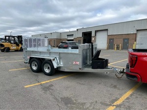 Off-Road Hydraulic Dump <b>Trailer</b> Heavy Duty Aluminum D <b>Trailer</b> with System for <b>Farm</b> and Construction Use - Product Image 6