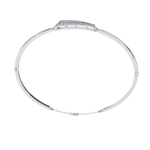 Pulsera de Oro de 18K Adornada con Fabulosos Diamantes Cultivados en Laboratorio - Product Image 1