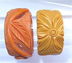 Brazaletes de resina epoxi de lujo Pulseras incrustadas florales brillantes para damas Brazalete de resina tallada para mujeres y niñas - Product Image 3