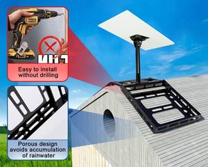 Soporte Ajustable para Techo para Antena Starlink Gen 3, Instalación sin Perforación, Kit de Soporte de Acero Aleado - Product Image 4