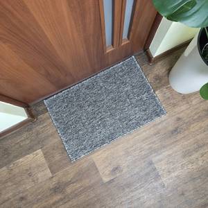 Mini tapis d'entrée antidérapant gris en polypropylène, tapis de sol intérieur 40x60 cm - Product Image 3