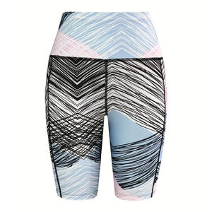 High Stretch All-Season Side Pocket Design Elastic Wide Waistband, Fitness Yoga Wear <b>Women</b> <b>Shorts</b> - Product Image 1