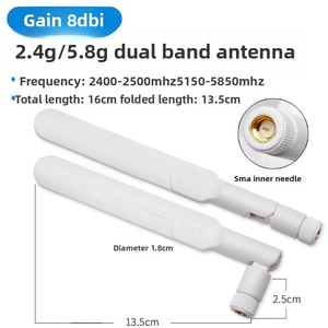 Antenne <span class=keywords><strong>Lora</strong></span> Omni 470-510 MHz en fibre de verre avec connecteur mâle, fournie directement par l'usine, antenne <span class=keywords><strong>Lora</strong></span> sans fil 915 MHz - Product Image 2