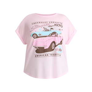 100% coton fabriqué en usine femmes imprimés t-shirts à la mode élégant bas prix Premium Slim Fit imprimé t-shirts pour les femmes - Product Image 1