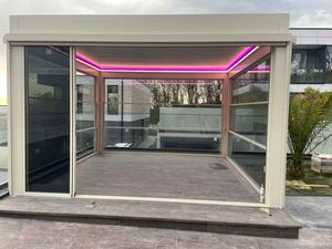 Pérgola Retráctil de Aleación de Aluminio con Recubrimiento en Polvo, Bioclimática, Elegante, Moderna, con LED, Duradera - Product Image 4