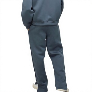Wholesale Leisurewear Custom Logo Winter Men's Hooded Fleece Tracksuits Eco Friendly Breathable Anti Bacterial Acid Wash Jogging - Product Image 5