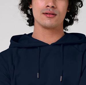 Sweat à capuche pull de qualité supérieure pour hommes polaire douce personnalisable Streetwear chaud décontracté couleur bleu foncé à manches longues confortable - Product Image 5