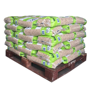 Granulés de bois EN Plus A1, sacs de 15 kg, granulés de bois de pin pour système de chauffage, granulés de bois en sacs de 15 kg, combustible biomasse pour le chauffage - Product Image 1