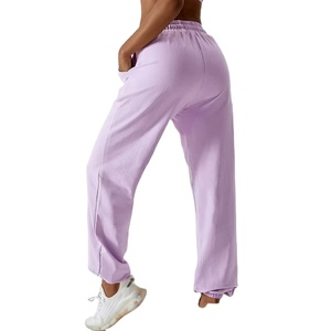 Pantalon de jogging ample en coton pour femme, taille élastique, coupe décontractée, pour adolescentes et femmes - Grande Vente - Product Image 5