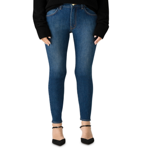 Jeans Skinny a Vita Alta St. John Navy in Taglia 2, Denim Traspirante con Elementi di Moda Semplici - Product Image 1