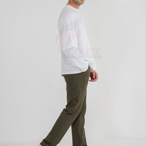 เสื้อยืดแขนยาวผ้าโพลีเอสเตอร์/คอตตอนสองชั้น แห้งเร็ว ระบายอากาศดี ขายดีที่สุด สำหรับผู้ชาย สวมใส่สบายๆ สำหรับผู้ใหญ่ - Product Image 2