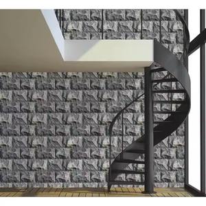 Azulejos de pared de cerámica exterior 3D de cerámica 300x450mm azulejos digitales esmaltados de porcelana rústica para diseños de pared de elevación de construcción - Product Image 1