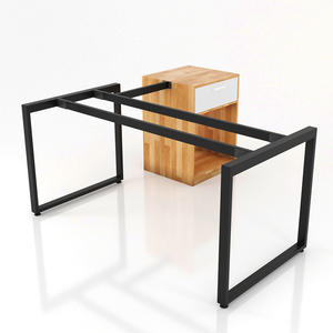 Patas de Escritorio Ejecutivo Estilo Industrial con Accesorio para Gabinete de 1600x800mm y Ensamblaje de Tubos de Acero de 25x50mm (Hierro) - Product Image 1