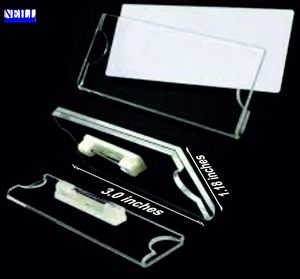 Custom Name Tag Clear Label Holders with <b>Pins</b> and Blank Printable Paper Inserts Simple Design Name <b>Badge</b> Holder - Product Image 3