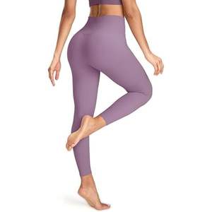 Leggings de mujer con logotipo de tendencia 2025 | Estilo de tendencia súper suave 2025 | Pantalones de Yoga de talla grande de cintura alta al por mayor - Product Image 6