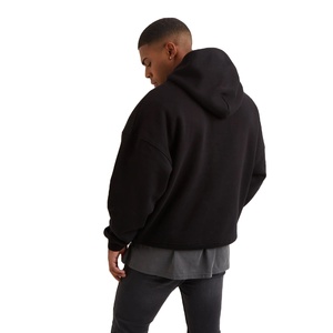 BSCI-Sudadera con capucha para hombre y mujer, ropa deportiva Unisex de gran tamaño con logotipo personalizado, de peso pesado en blanco - Product Image 3