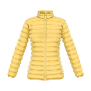 Wholesale Plus Size Women Winter Knitted Puffer Jacket Reversible <b>Waterproof</b> Breathable Hooded Plain Dyed Nylon Lining Custom - Product Image 1