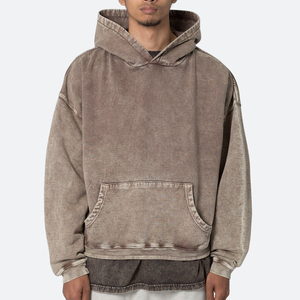 Sweats à capuche personnalisés pour hommes épaules tombantes poches fonctionnelles pull décontracté pulls à capuche oversize sweats à capuche pour hommes lourds - Product Image 6