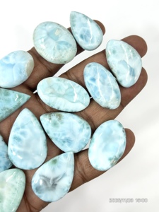 Larimar Azul Natural, Calidad Segunda, Gema Suelta en Cabujón, Formas y Tamaños Variados, Aproximadamente de 20 a 30 mm. - Product Image 3